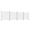 4-Panel Room Divider White 698x180 cm Fabric