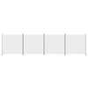 4-Panel Room Divider White 698x180 cm Fabric