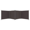 4-Panel Room Divider Brown 698x180 cm Fabric