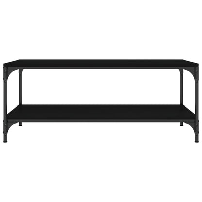 Coffee Table Black 100x50x40 cm Engineered Wood