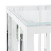 Coffee Table 110x45x45 cm Stainless Steel and Glass