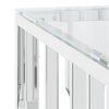 Coffee Table 80x80x40 cm Stainless Steel and Glass