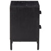 Bedside Cabinet Black 36x30x45 cm Solid Pinewood