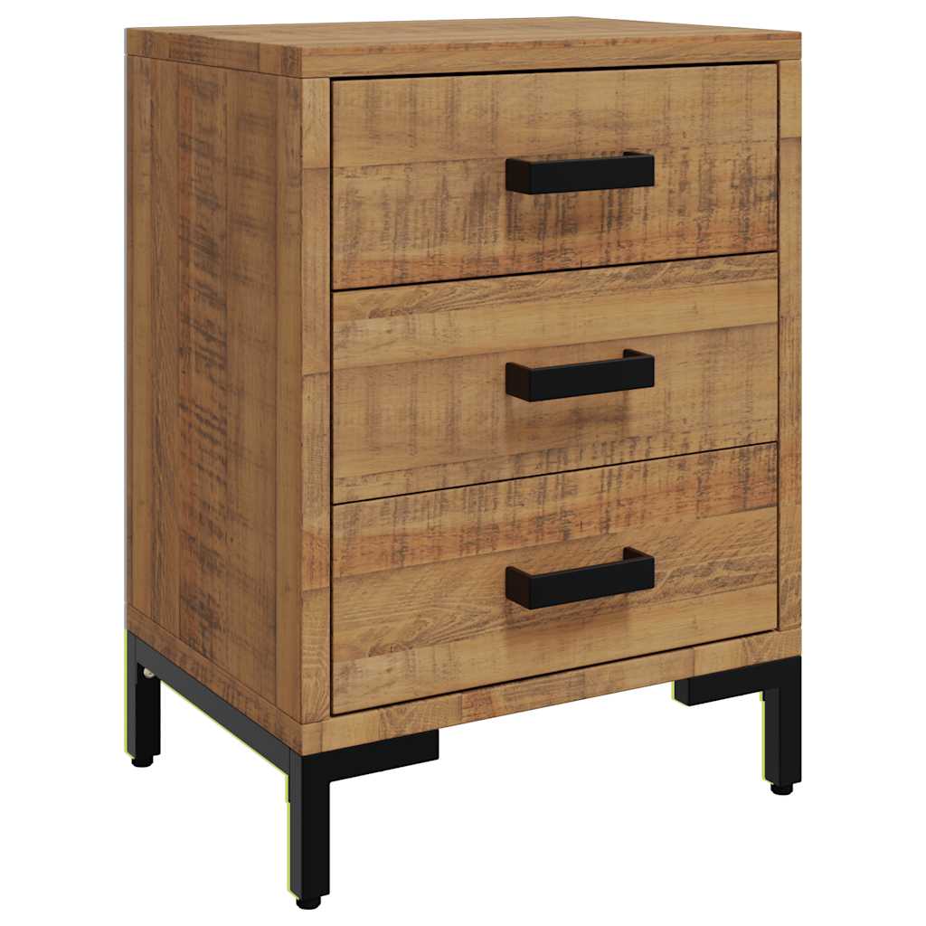 Bedside Cabinet Brown 36x30x54 cm Solid Pinewood