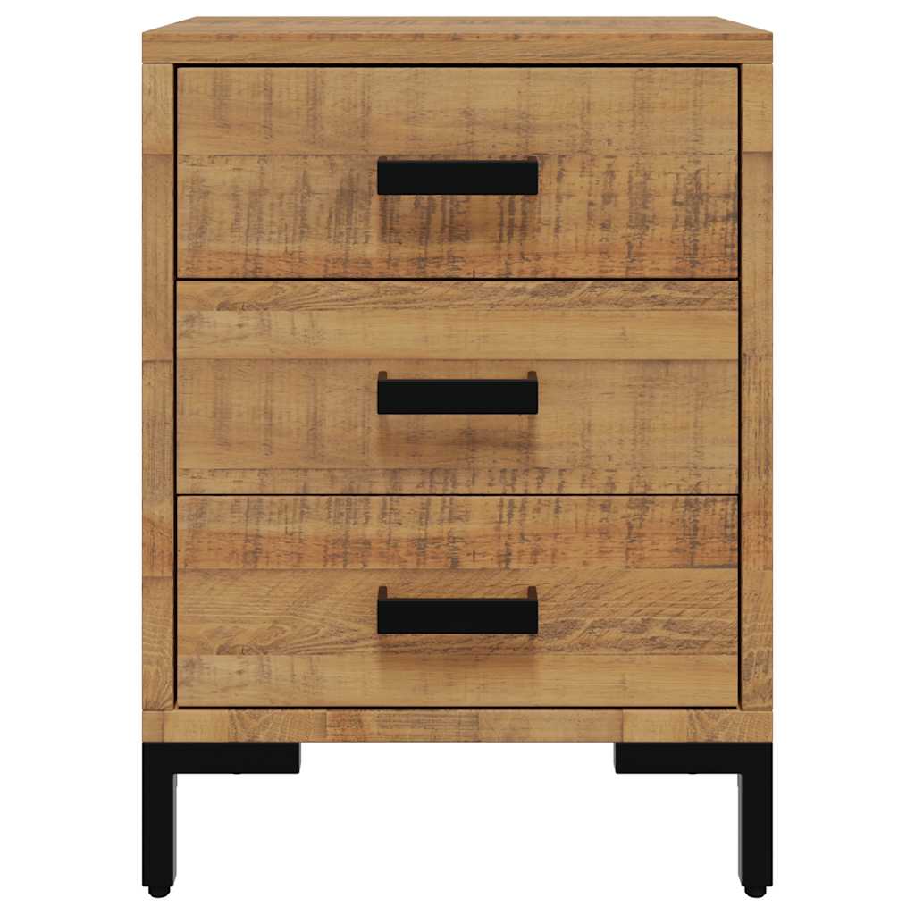 Bedside Cabinet Brown 36x30x54 cm Solid Pinewood