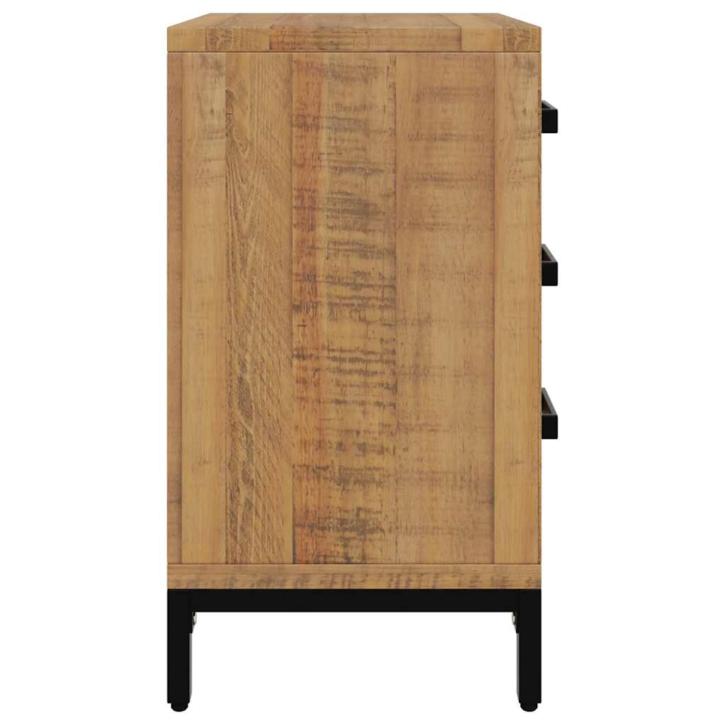 Bedside Cabinet Brown 36x30x54 cm Solid Pinewood