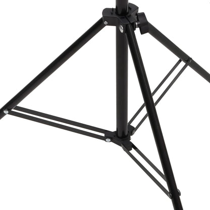 T-Shape Background Stand Black 91x60x(70-200) cm