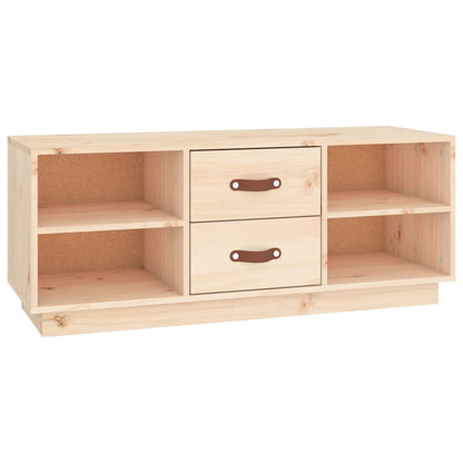 TV Cabinet 100x34x40 cm Solid Wood Pine