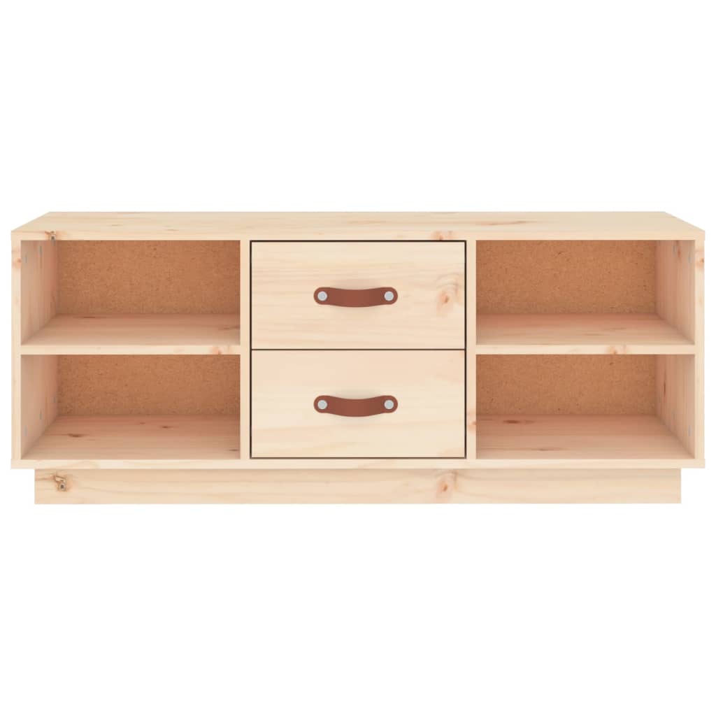 TV Cabinet 100x34x40 cm Solid Wood Pine