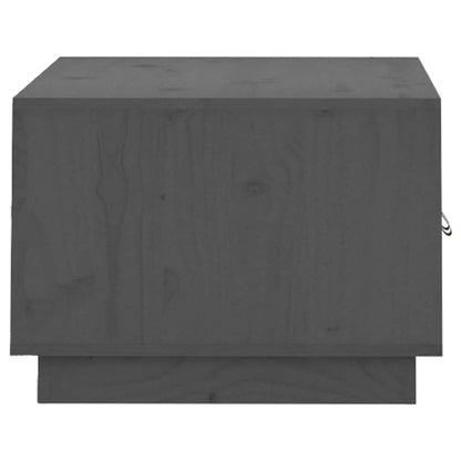 Coffee Table Grey 80x50x35 cm Solid Wood Pine