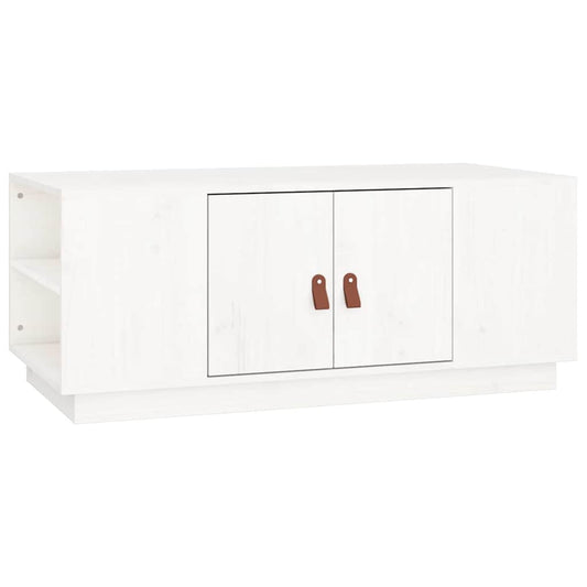 Coffee Table | White | Solid pine wood | 100 x 50 x 41 cm | Coffee Table