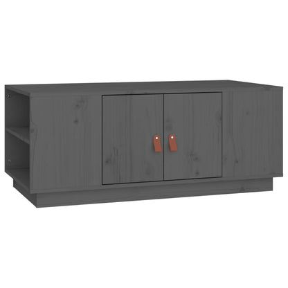 Coffee Table Grey 100x50x41 cm Solid Wood Pine