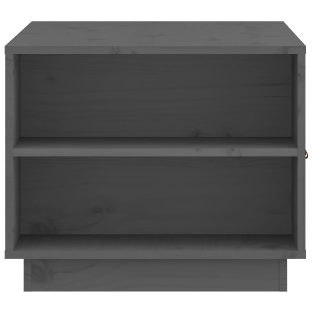Coffee Table Grey 100x50x41 cm Solid Wood Pine