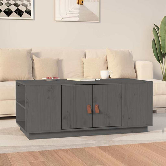 Coffee Table | Grey | Solid pine wood | 100x50 cm; Moderate