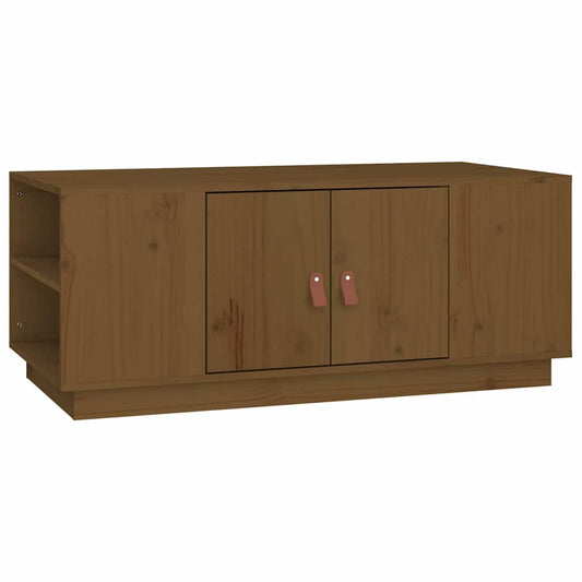 Coffee Table | Honey brown | Solid pinewood | Coffee Table | Rectangular
