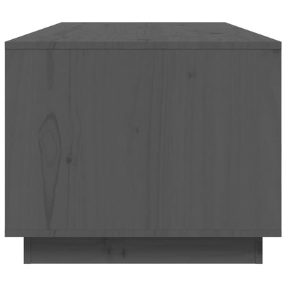Coffee Table Grey 100x50x41 cm Solid Wood Pine