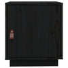 Bedside Cabinet Black 40x34x45 cm Solid Wood Pine