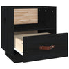 Bedside Cabinet Black 40x34x45 cm Solid Wood Pine