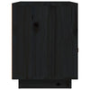 Bedside Cabinet Black 40x34x45 cm Solid Wood Pine