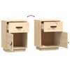 Bedside Cabinet 40x34x55 cm Solid Wood Pine