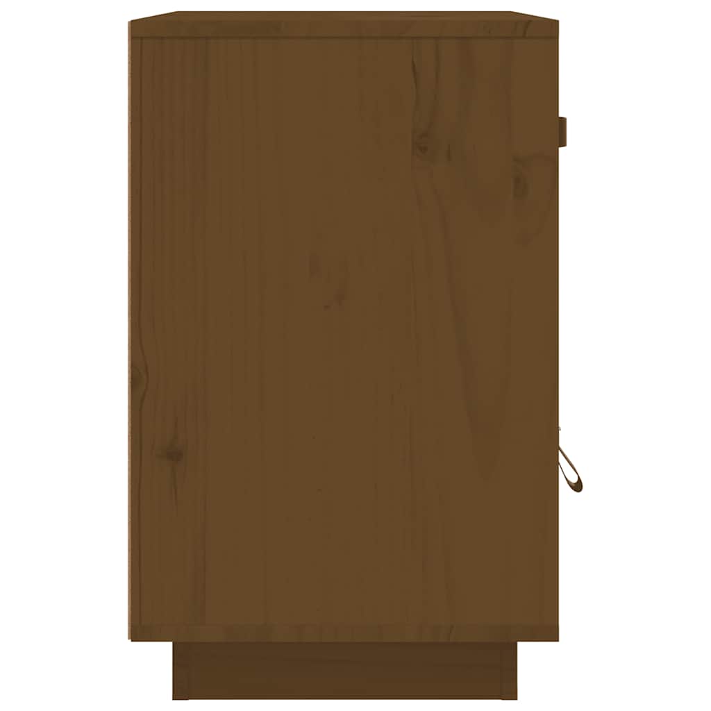 Bedside Cabinet Honey Brown 40x34x55 cm Solid Wood Pine