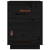 Bedside Cabinet Black 40x34x55 cm Solid Wood Pine