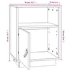 Bedside Cabinet 40x34x55 cm Solid Wood Pine