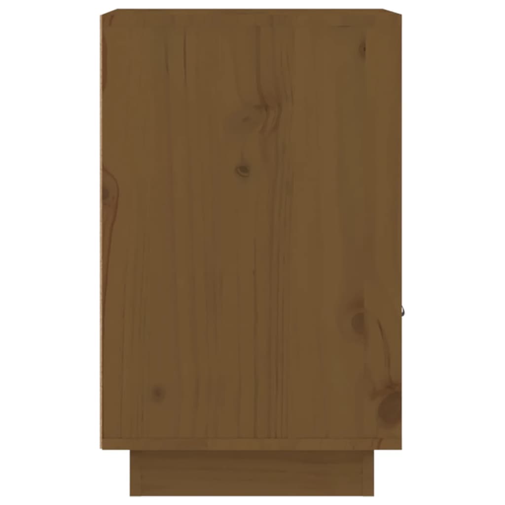 Bedside Cabinet Honey Brown 40x34x55 cm Solid Wood Pine