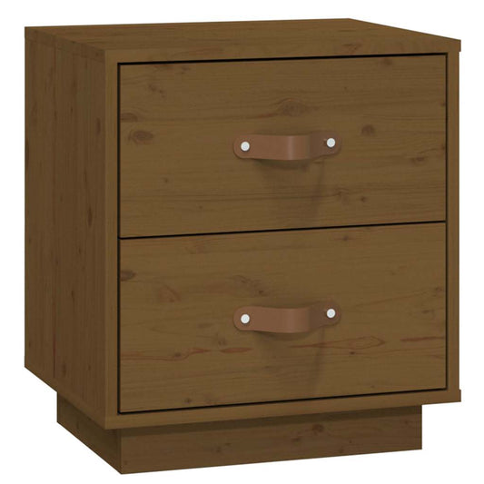 Bedside Cabinet Honey Brown 40x34x45 cm Solid Wood Pine