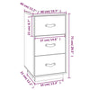 Bedside Cabinet 40x40x75 cm Solid Wood Pine
