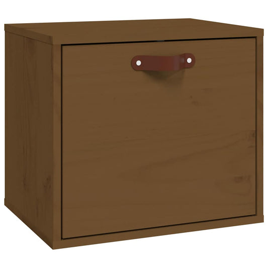 Wall Cabinet | Honey brown | Solid pine wood, engineered wood | Medium