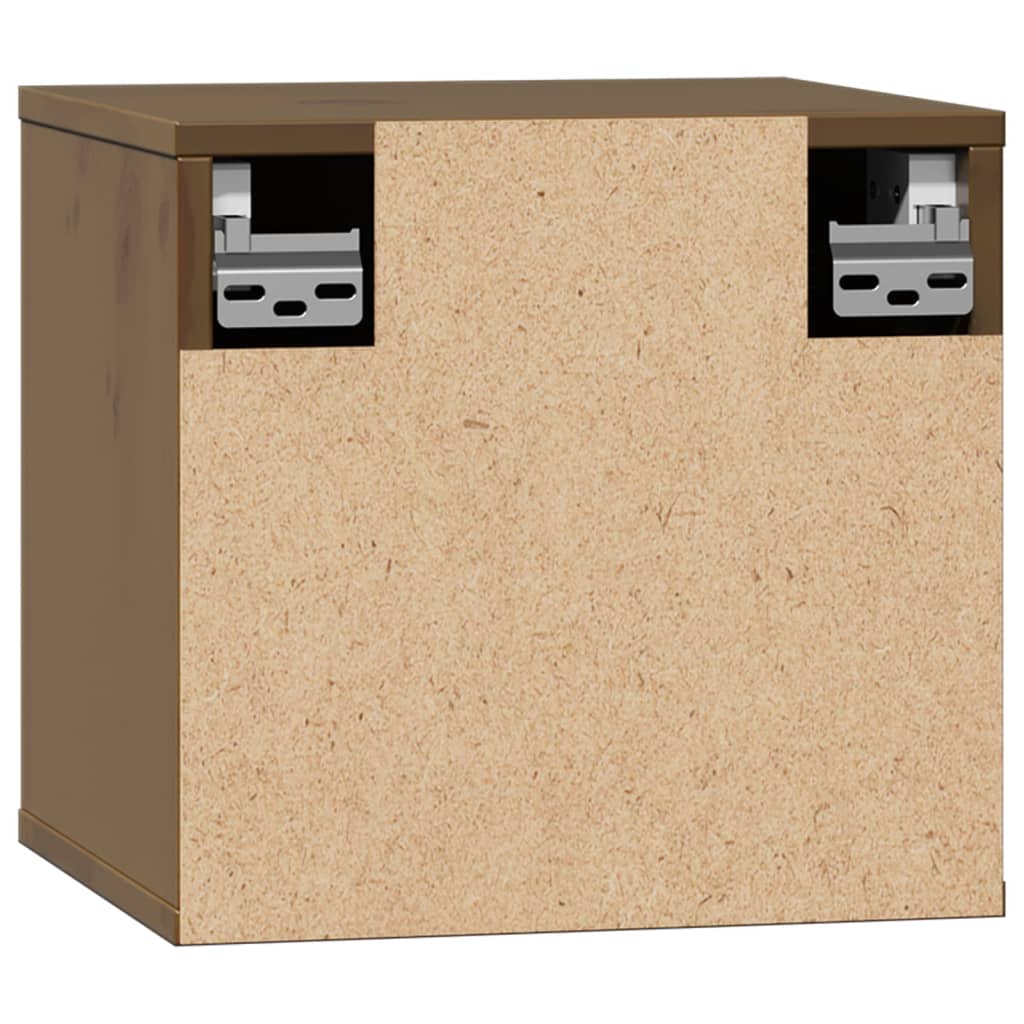 Wall Cabinet Honey Brown 31.5x30x30 cm Solid Wood Pine