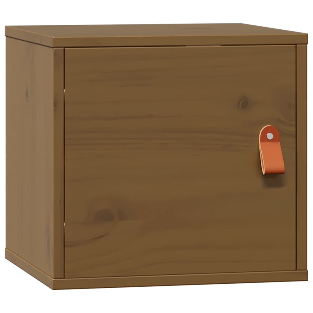 Wall Cabinets 2 pcs Honey Brown 31.5x30x30 cm Solid Wood Pine