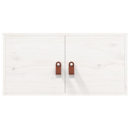 Wall Cabinets 2 pcs White 60x30x30 cm Solid Wood Pine