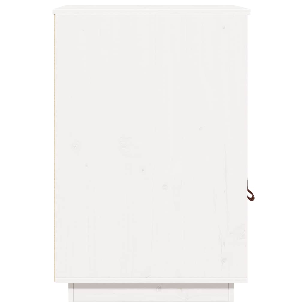 Desk Cabinet White 40x50x75 cm Solid Wood Pine