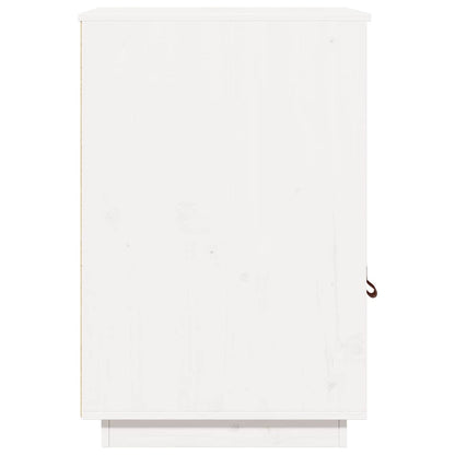Desk Cabinet White 40x50x75 cm Solid Wood Pine