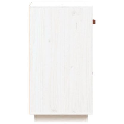 Sideboard White 34x40x75 cm Solid Wood Pine