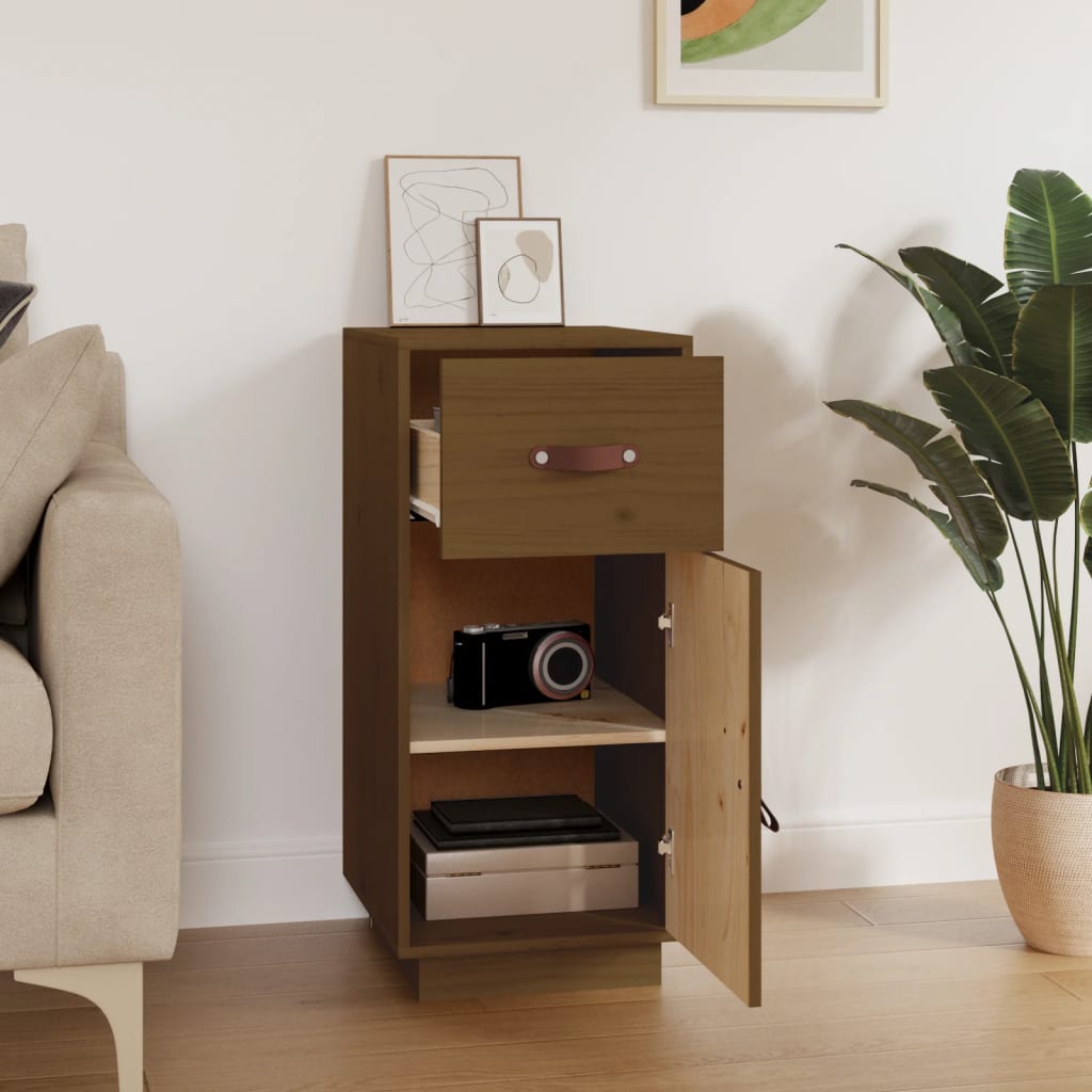 Sideboard Honey Brown 34x40x75 cm Solid Wood Pine