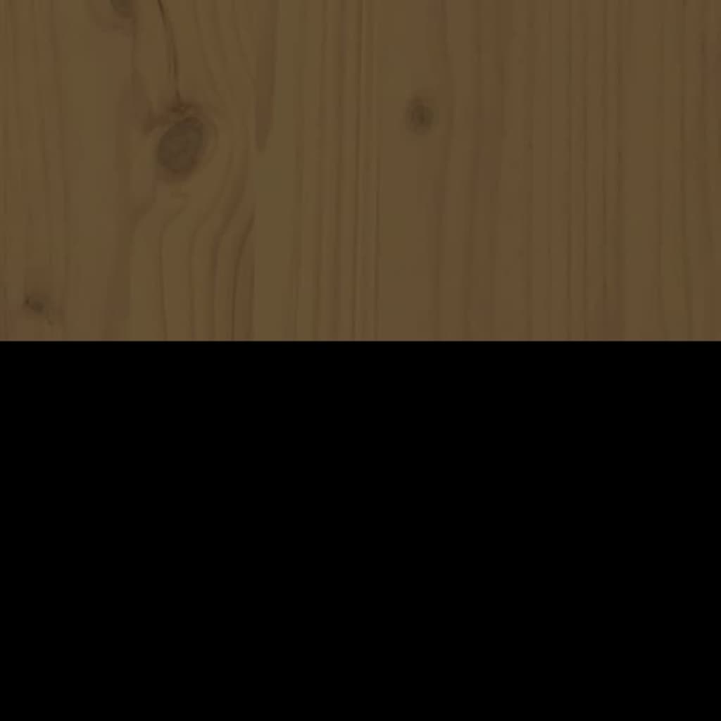 Sideboard Honey Brown 100x40x75 cm Solid Wood Pine