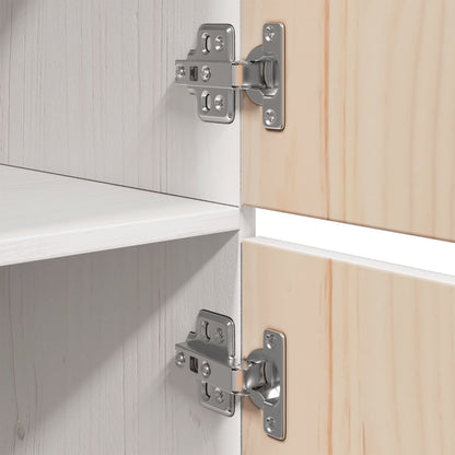 Highboard White 34x40x108.5 cm Solid Wood Pine