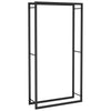 Firewood Rack Matt Black 80x28x154 cm Steel