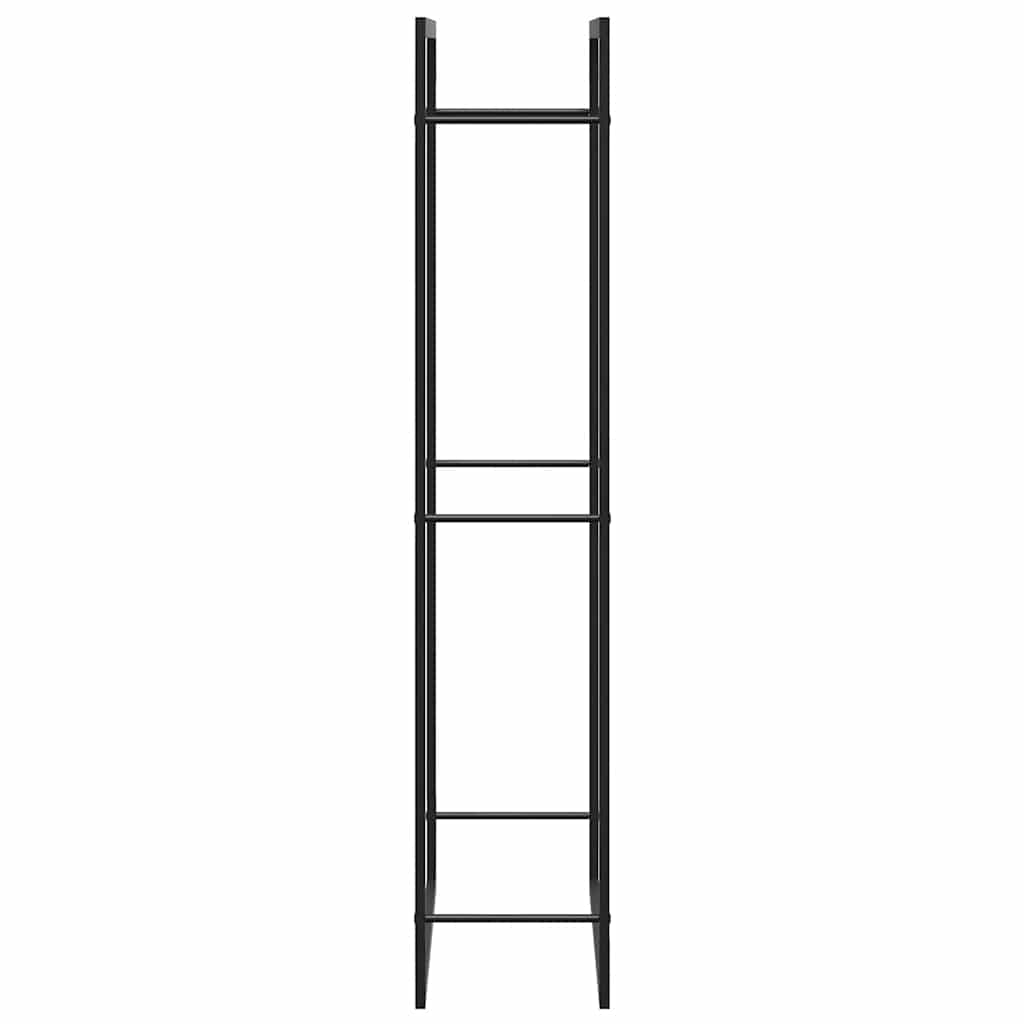 Firewood Rack Matt Black 31.5x11.0x60.6" Steel