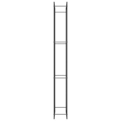 Firewood Rack Matt Black 31.5x11.0x87.4" Steel
