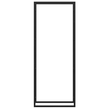 Firewood Rack Matt Black 31.5x11.0x87.4" Steel