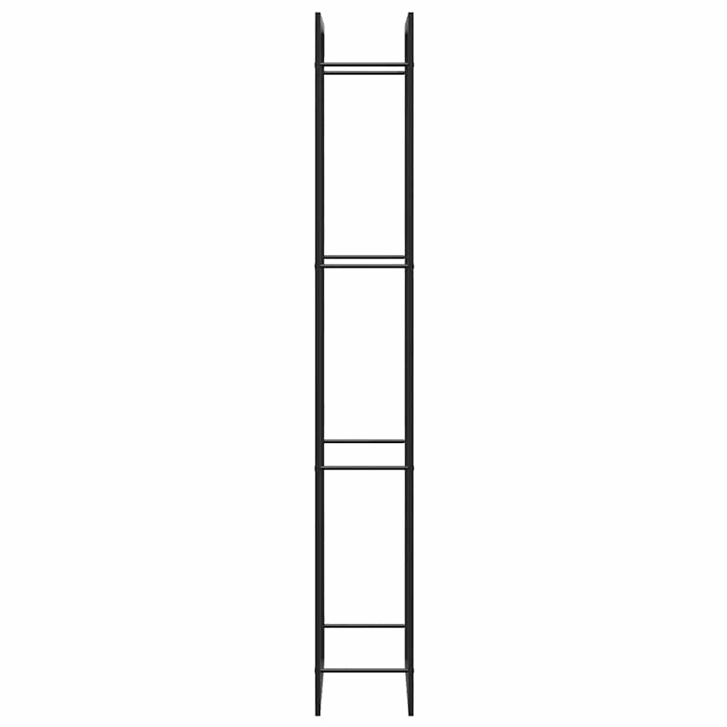 Firewood Rack Matt Black 31.5x11.0x87.4" Steel