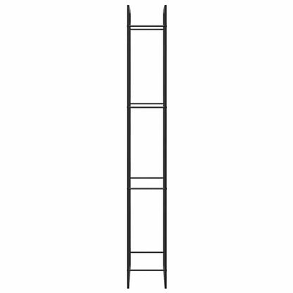 Firewood Rack Matt Black 31.5x11.0x87.4" Steel