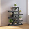 Plant Stand Grey 85x25x109.5 cm Solid Wood Pine