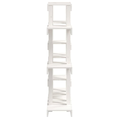 Plant Stand White 104.5x25x109.5 cm Solid Wood Pine