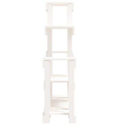 Plant Stand White 92x25x97 cm Solid Wood Pine