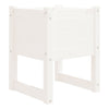 Planter White 40x40x52.5 cm Solid Wood Pine
